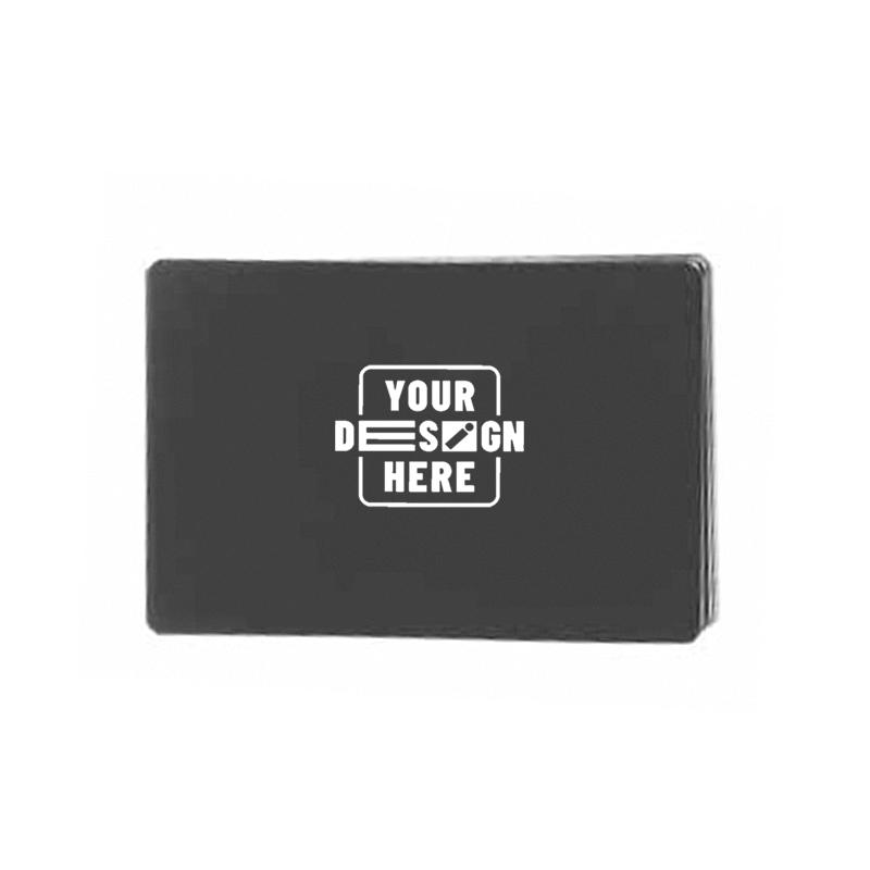 Aluminium Business Cards-Black Matt with Logo